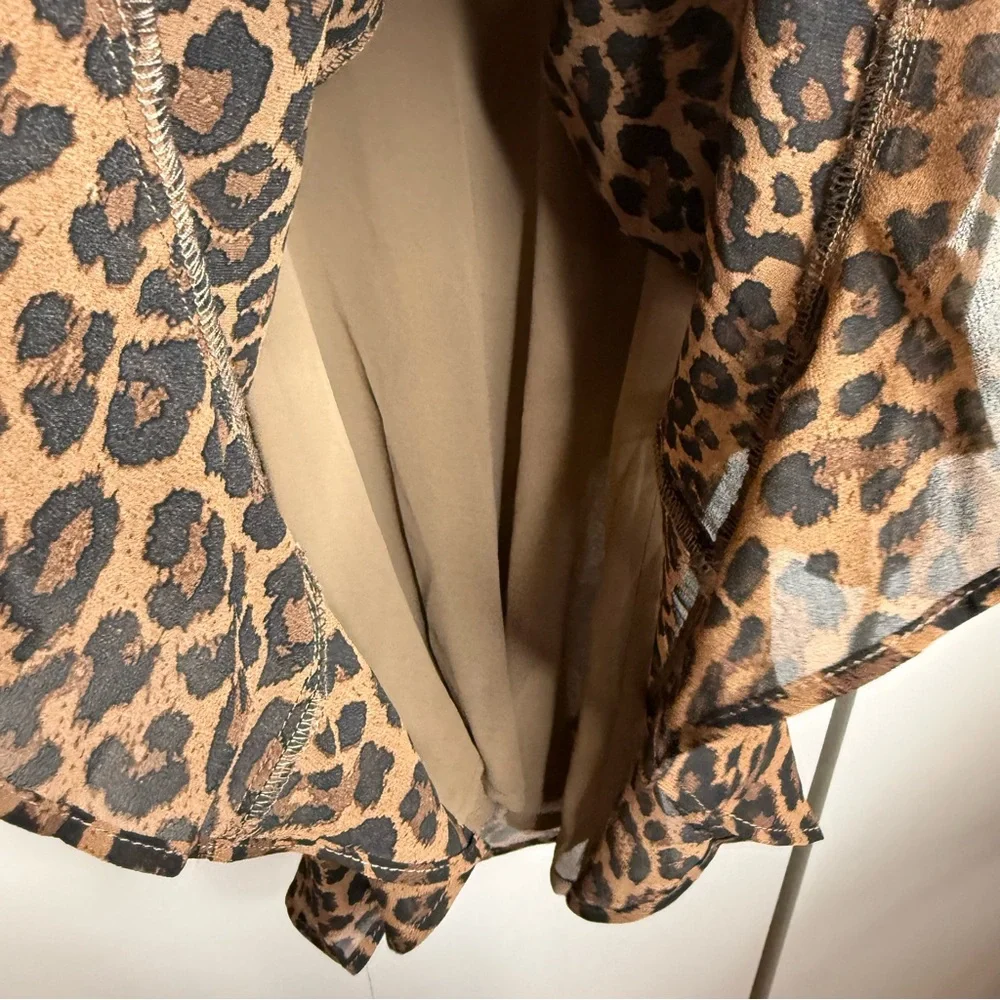 Show Me Your Mumu Fleetwood Mini Dress Cheetah Leopard XS NWT - Picture 5 of 10